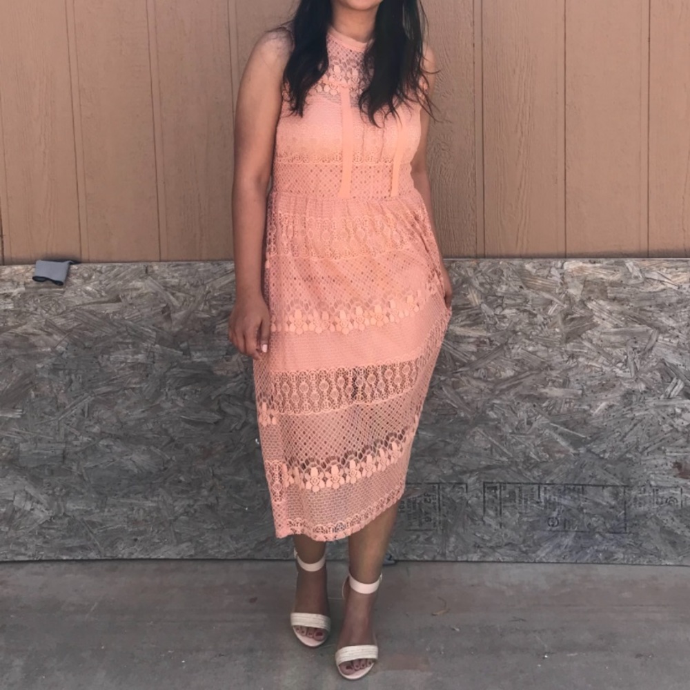 Light Pink Lace Dress!